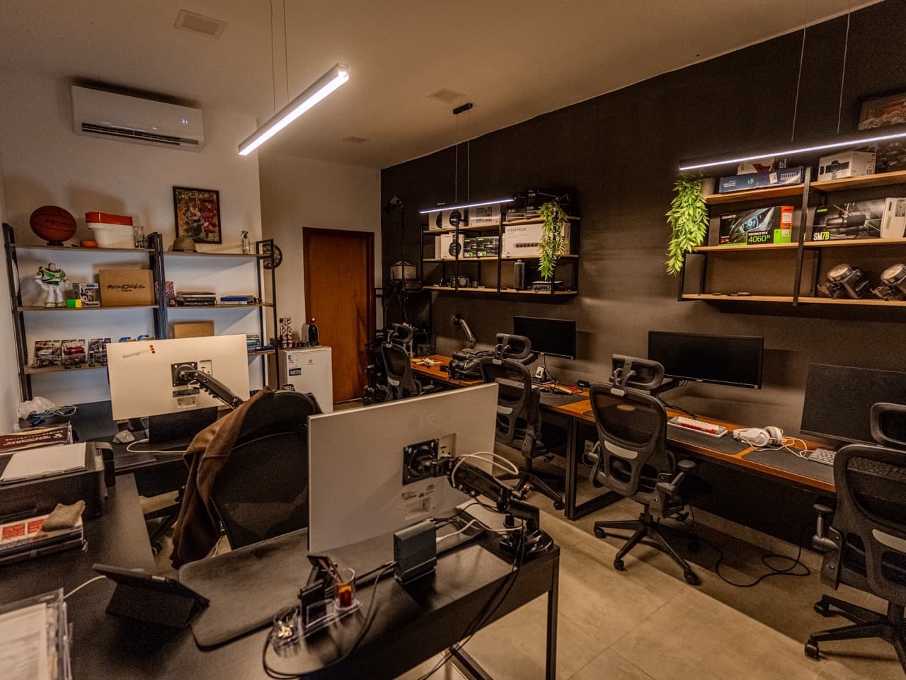 Ambiente de trabalho do estúdio